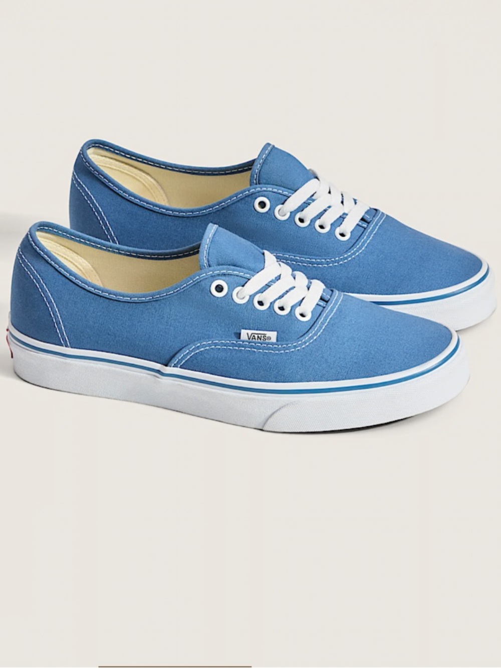 Vans Blue Canvas Classic Low-Top Sneakers